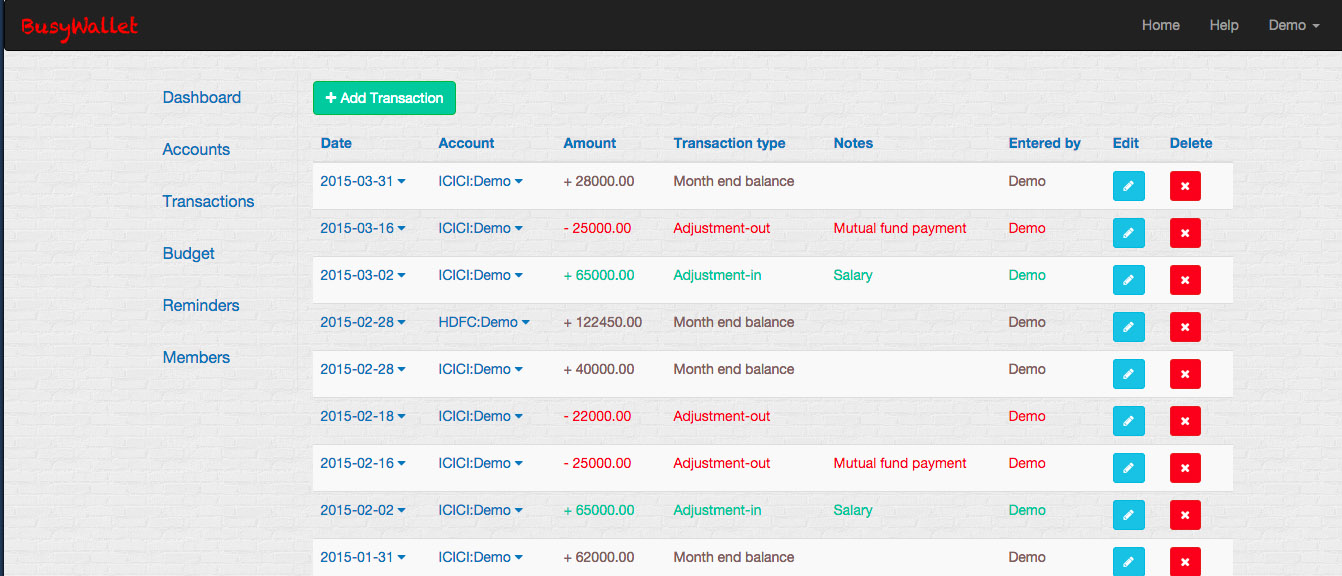transactions