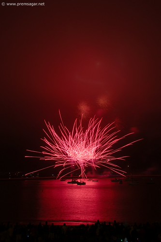 Independence day fireworks display
