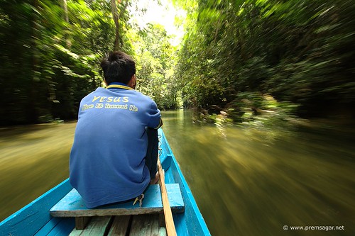 Boat ride in Mulu