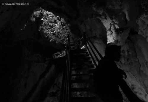 In the darkness of Winds cave