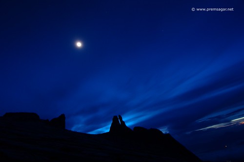 Mt Kinabalu in the moonlight