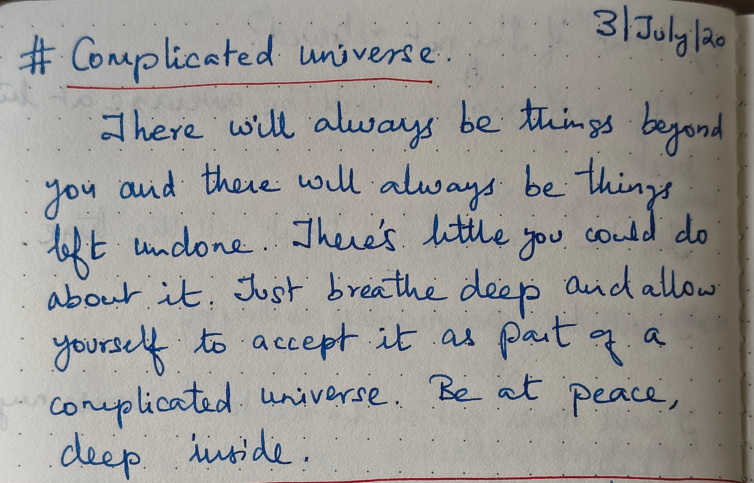 Complicated universe
