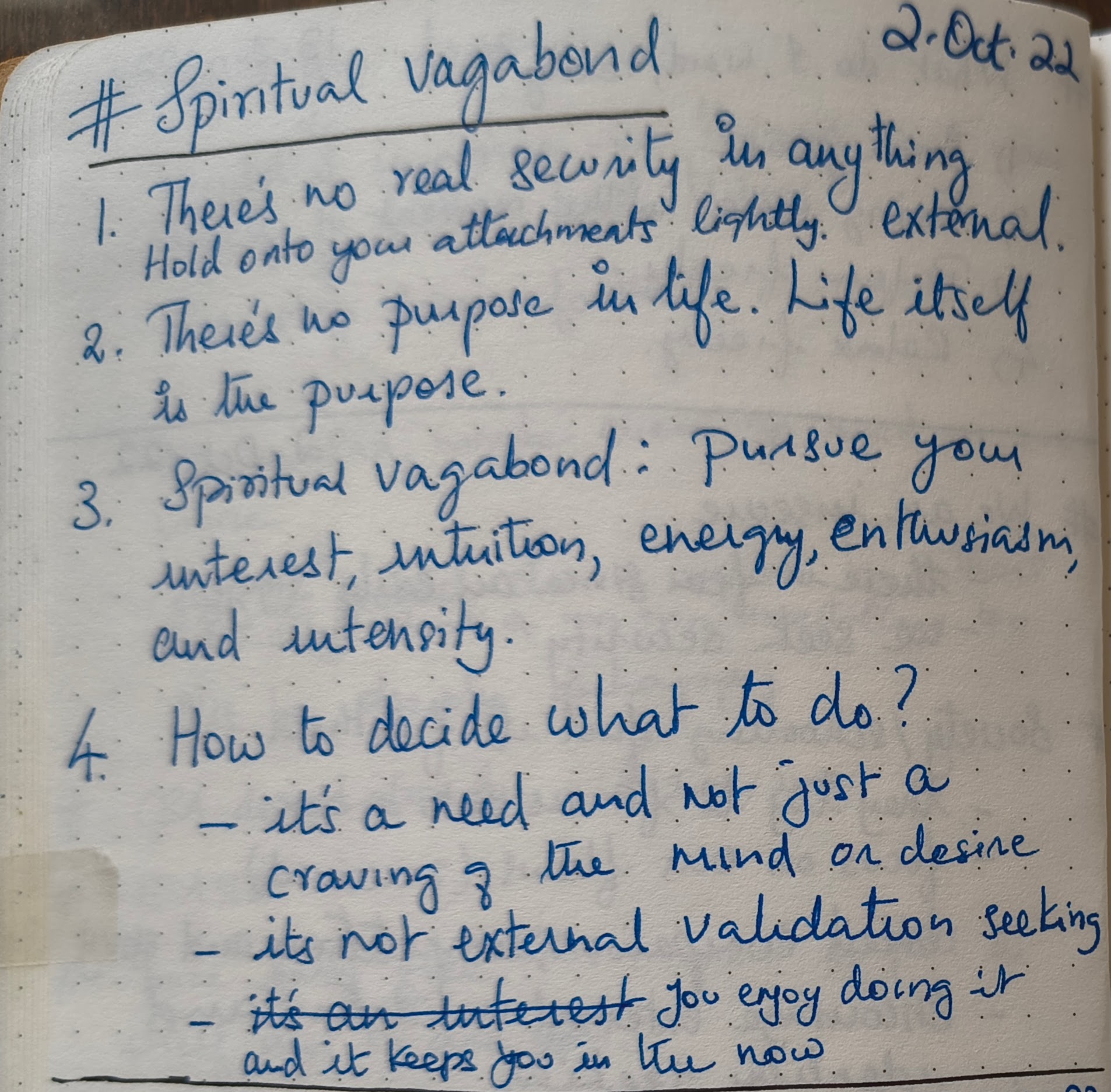 Spiritual vagabond